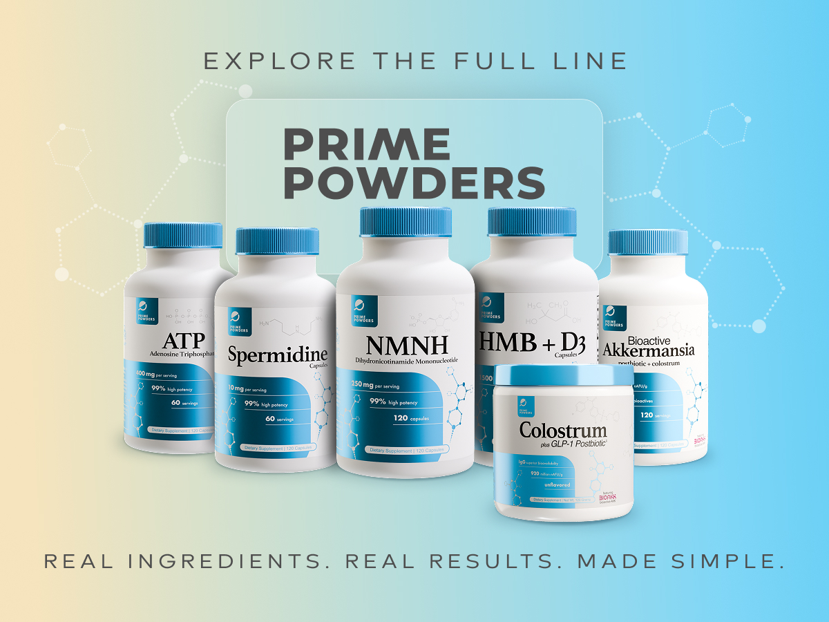 Prime Powders NMNH Capsules, Dihydronicotinamide NAD+ Support, 120 Count
