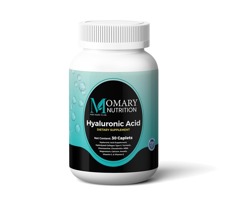 Suplemento de ácido hialurônico, hidratação natural da pele, suporte conjunto avançado e reforço da mobilidade, tipo II Colágeno hidrolisado, açafrão, glucosamina, condroitina, 30Capetes 850Mg