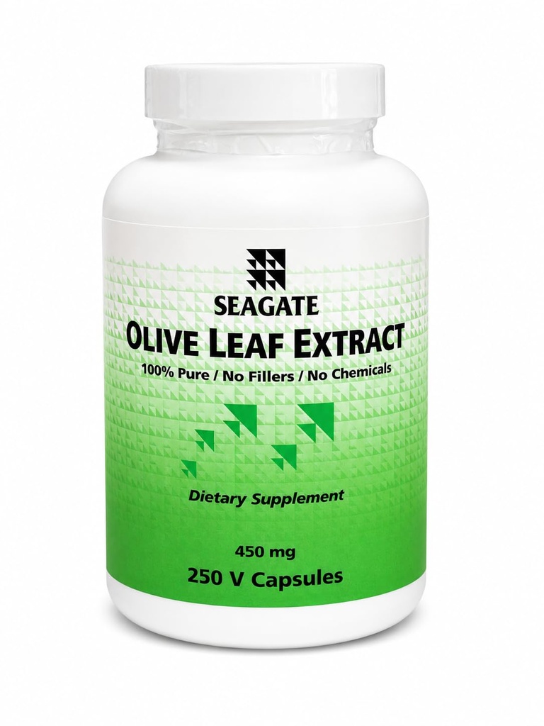 Seagate Produtos Olive Leaf Extract 450 mg 250 Cápsulas