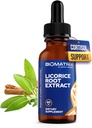 BioMatrix Licorice Root Extract (1200 gotas 2 fl. oz) Ingrediente mais ativo do que marcas concorrentes (0,87 mg Glycyrrhizin por gota), menos doses necessárias, concentradas, aumentar o cortisol, energia