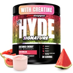 PROSUPPS Sr. Hyde assinatura pré-treino em pó com Creatina, Beta Alanine & Cafeína - Desempenho, Energia e Endurance - Clean Fitness & Gym Supplements for Men & Women (Watermelon, 30 Servings)