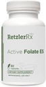 HormônioSinergia Folato ativo ES - 5-MTHF - 10.000 mcg (10 mg) por serviço - 5-MTHF (como 5-metiltetrahidrofolato) - Folato bioativo como Quatrefolic® - 60 Veg Caps