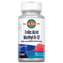 Kal 800 Mcg Ácido Fólico Metil B-12 Comprimidos, Framboesa, 60 Contagem