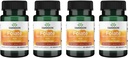 Ácido 5-metiltetrahidrofólico de folato de Swanson - Alta Potência, Forma Bioativa 800 mcg Dfe 30 Veg Caps (4 embalagem)