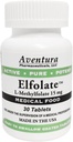ELFOLATE® 15mg L-Metilfolato Folato de metilo Metilfolato Suplemento alimentar médico Força profissional Pure Potent 30 comprimidos