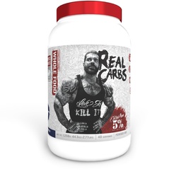 5% Nutrition Rich Piana Real Carbs with Real Food Complex Carb Powder, Long-Lasting Low Glycemic Energy for Pre-Workout/Post-Workout Recovery Refeição, 2.8 lb, 40 Servings (Blueberry Cobbler)