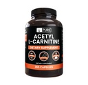 Puro Ingredientes Originais Acetil L-Carnitina (365 Cápsulas) Sem enchimento de magnésio ou arroz, sempre puro, laboratório verificado