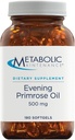 Cápsulas Metabólicas de Manutenção Primrose Oil - 500 miligramas, prensado a frio GLA + LA (180 Softgels)