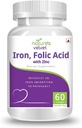 SS Lifecare Ferro & Ácido Fólico com Zinco, para suplementação em gravidez, 60 softgels - Pacote de 1