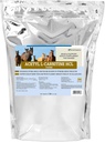 Acetil L-Carnitina HCL Pó Suplemento de energia e músculo para cavalos que apoiam a função muscular e mais □ Fórmula pura antioxidante-riquesa