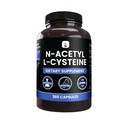 INGREDIENTES ORIGINAIS PUROS N-Acetil L-Cysteine (365 Cápsulas) Sem enchimento de magnésio ou arroz, sempre puro, verificado no laboratório