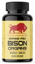 Grama alimentado Bison Organ Supplement, Suporta Bem-Estar Corpo inteiro com mistura proprietária de fígado, coração, rim, Freeze-Dried Bison, Não-GMO, 180 Cápsulas
