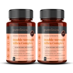 Complexo de Sílica de dupla resistência – 6 meses de fornecimento! (2000mg Horsetail Extract x 180 comprimidos(2 garrafas de 90))