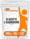 BulkSuplementos.com N-Acetil L-Carnosina Pó - Suplemento de carnosina, N-Acetil Carnosina 500mg - Gluten Free, 500mg por serviço, 100g (3,5 oz) (Pacote de 1)