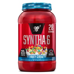 BSN SINTHA-6 Premium Protein Powder com 6g de fibra, Whey Protein, Micellar Casein, Milk Protein Isolate Blend, 5g Fat, Fruity Cereal, 28 Servings (Packaging May Vary)
