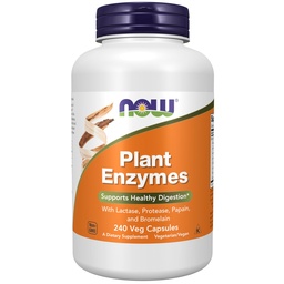 AGORA Alimentos Suplementos, Enzimas Vegetais com Lactase, Protease, Papain e Bromelain, 240 Veg Cápsulas