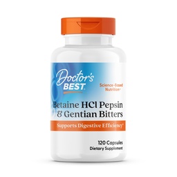 Melhor Betaine HCI Pepsin & Gentian Bitters, Enzimas Digestivas para Discriminação e Absorção de Proteínas, Não-GMO, Gluten Free, 120 Caps, Versão original