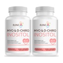 Myo-Inositol & D-Chiro Inositol Suplemento para Mulheres - Razão ideal 40:1 -Suporte equilíbrio hormonal feminino & fertilidade & saúde ovariana - Vegan cápsulas de pó - 60-Dia de fornecimento