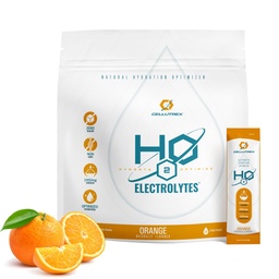Cellutrex® H2O Electrolytes – Electrolyte Powder Drink Mix, Zero Sugar, Natural Sal Hydration Packets for Recovery and Wellness, Orange, 20 Sticks