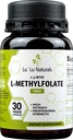 Lu'Lu Naturals L Metilfolato 15mg Folato de metilo ativado, Ácido Fólico, 5 mthf 30 Veggie Caps