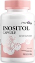 Inositol Suplemento, Myo-Inositol & D-Chiro Cápsulas com Folato, Vitamina D, Regular Ciclo Menstrual & Suporte Ovariano - 120 contagem, 60 dias de fornecimento