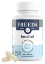 Freeda Pure Inositol Cápsulas - Myo-Inositol para equilíbrio hormonal, função ovariana e suporte de humor - Kosher, vegetariano, feito nos EUA - 100 contagem, 100 dias de fornecimento - Suprimento apoia a saúde da membrana