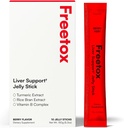 Freetox Liver Detox Jelly Sticks – Suporte de Ressaca Pré-Party e Suplemento de recuperação no próximo dia – Hidratação + antioxidantes – Berry Flavor – 10 Stick Pack