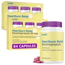 Curista Esomeprazol 20mg Cápsulas Atrasado-Release 84 Contagem - Refluxo Ácido Medicina para alívio da azia - Dois Pacotes de 42 Cápsulas Contagem (84 Total) - Relívio Ácido