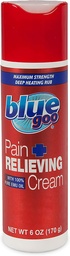 Blue Goo Pain Aliviando Creme – FSA & HSA Elegível, Força Máxima, Rub Aquecimento Profundo, Feito com óleo puro emu 100%, 6 oz (1 embalagem)