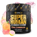 ALPHA LION Core Pré-treino com Creatina para Desempenho, Beta Alanine para Músculo, L-Citrulina para Bomba & Cafeína Tri-Fonte para Energia Mantida (30 Servings, King Limonade Flavor)