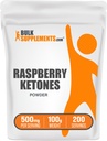 BulkSuplementos.com Framboesa Cetonas Pó - Framboesa Cetonas Suplemento, Antioxidante Fonte - para suporte energético, sem glúten, 500mg por serviço, 100g (3,5 oz) (Pacote de 1)
