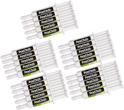 SynChill Oral Horse Calming Gel, suplemento natural e nutricional 100%, resultados comprovados do laboratório, projetado para foco e desempenho, aprovado por profissionais olímpicos e veterinários, Made in USA - 25-Pack