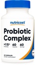 Complexo Probiótico de Nutricost (> 1 bilhão de UFC) 60 Cápsulas - Sem Glúten, Não-GMO