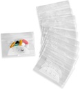 Pill Pouch Bags - (Pacote de 100) 4'' x 2,75" - 3 Mil BPA-Free, Poly Bag descartáveis Zipper Pills Baggies, Daily AM PM Travel Medicine Organizer Storage Pouches, Best Clear reutilizável com etiquetas de escrita