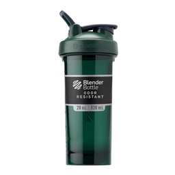 Série BlenderBottle Shaker Garrafa Pro perfeita para batidos de proteína e pré-treino, 28-ounce, Full-Color Green