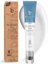 Beauty by Earth Under Eye Cream - Gel de olho anti-envelhecimento de ácido hialurônico para círculos escuros, Puffiness e rugas