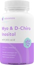 Mio-Inositol & D-Chiro Inositol Mistura com 100% de Folato Diário - 40:1 Relação Fisiológica - Síndrome do ovário policístico (SOP), Equilíbrio Hormonal e Suporte Ovárico 120 Cápsulas