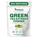 Pursure Green Tea Extract Powdered Tea de Premium Green Leaf Chá Vegan não adoçado para Latte & Smoothie Recipe All-Natural Antioxidant Green Tea Powder com EGCG & Polifenóis 500 Servings