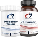 Designs para Saúde Vaginal Probiótico & UT Suporte Bundle - ProbioMed Mulheres Probiótico (30 Cápsulas) para Gut Saúde & pH vaginal, UT Sinergia (60 Cápsulas)