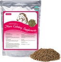 Horse Calming Supplement Natural Raspberry Leaf 35 OZ- Alivia Ansiedade, Irritabilidade e Desconforto em Éguas Durante Ciclos de Calor - Também Mágico Adequado para Geldings