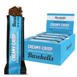 Barrinhas de proteína Barrinhas Creme Crisp - 12 Count, 20g Alta Protein Treats - Chocolate Nutrition Bar com 1g Total de Açúcares - Café da manhã on-the-go ou pós-treino