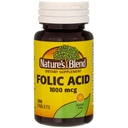 Ácido Fólico 1000 mcg 1Vitamina 000 mcg 100 tabs