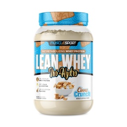 Musclesport Lean Whey RevolutionTM Protein Powder - Whey Protein Isolate - Baixa Caloria, Baixo Carbo, Gordura Baixa, sabores incríveis - 25g Proteína por Scoop - 2lb Cinna Crunch