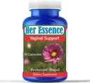 Sua Essência Mulheres Probiótico para Gut Saúde, Prebióticos e Probióticos para Mulheres Saúde Digestiva & pH Equilíbrio, Apoio Imune e Gut Saúde, Equilíbrio Flora, Glúten e Soja Grátis, 60 Cápsulas