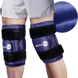 2 Pacote de gelo para alívio da dor do joelho, Reusable Gel Ice Wrap para lesões, Inchaço, Cirurgia de substituição do joelho, Terapia com compressão fria para artrite, Meniscus Tear e ACL, Azul