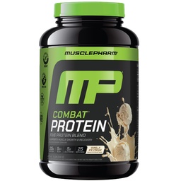 MusclePharm Combat Protein Powder, Vanilla Flavor, Combustíveis Músculos para Exercícios Produtivos, 5 Fontes de Proteínas Incluindo Whey Protein Isolate & Egg Albumina, Gluten Free, 2 lb, 25 Servings