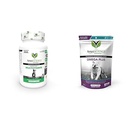 VetriScience Canine Plus MultiVitamina para cães, 90 comprimidos e Omega Plus Advanced Skin Supplement para cães, 40 mastigações