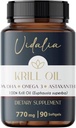 Vidalia Fornece uma Fonte Potente de Ómega-3 derivada do óleo de krill da Antártida, alto teor de FOSFOLIPIDAS, cholina e ASTAXANTHIN, oferecendo biodisponibilidade superior. Metais pesados grátis.