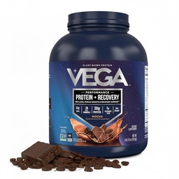 Vega Sport Vega Protein Powder + Recuperação - 30g Proteína Baseada em Planta por Serviço, Mocha, 45 Servings, 5g BCAAs, Probióticos, NSF Certified, para Shakes & Smoothies, 4.2lbs (Packaging May Vary)