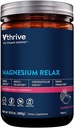 Magnésio relaxar pó - Suporta estresse e relaxamento muscular - Limão framboesa (16.9 oz. / 100 Servings)
